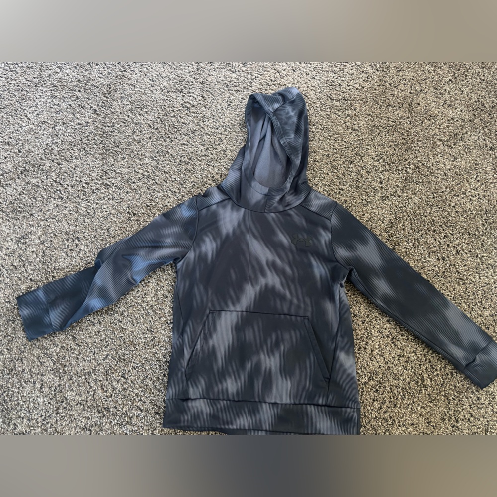 Boys Under Armour Black and Gray Hoodie